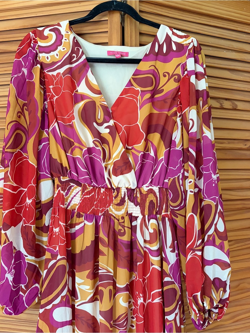 Flying Tomato Pink & Red Paisley Maxi Dress - Picture 5 of 7